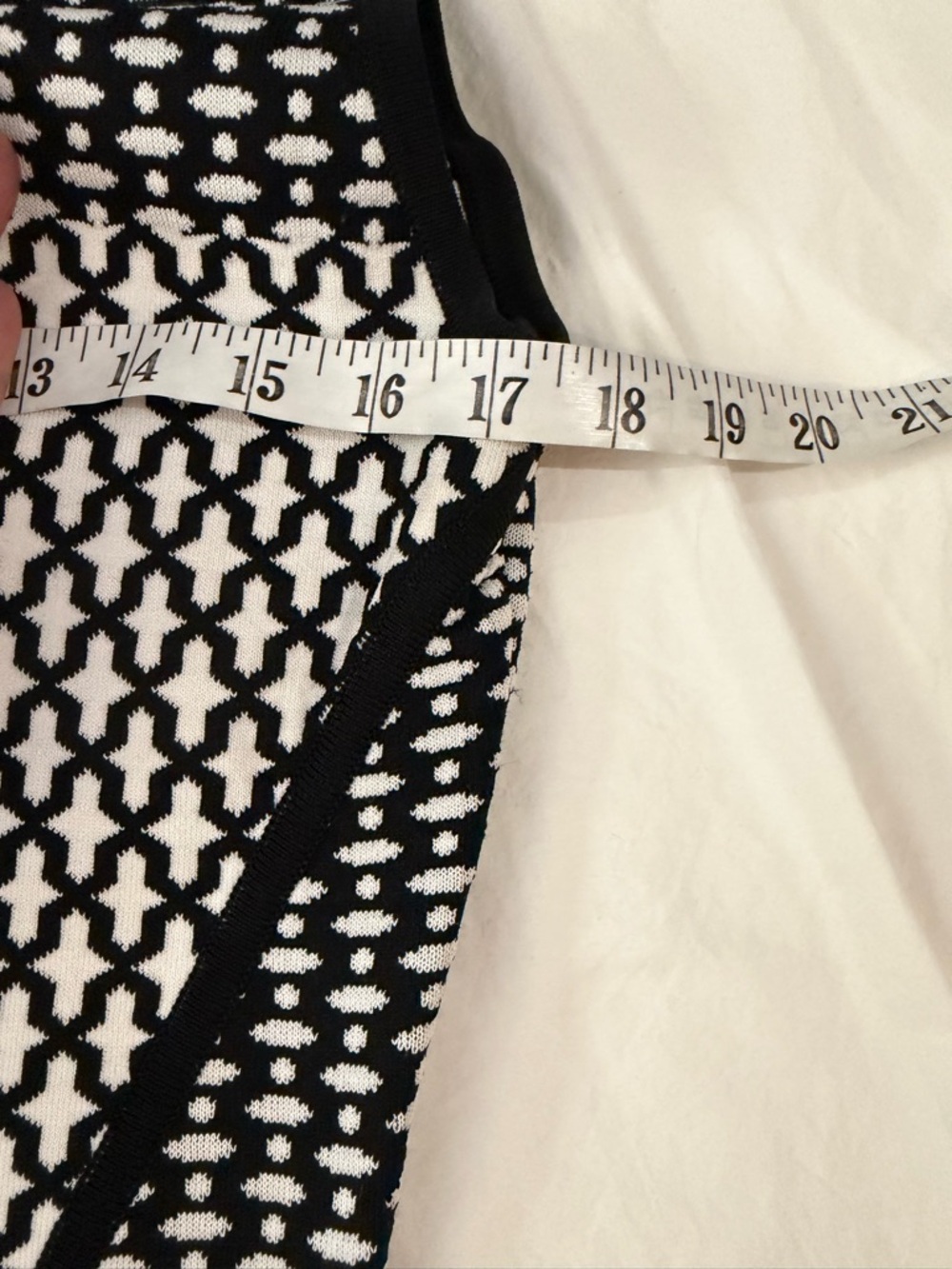 NEW TORN BY RONNY KOBO Tali Knit Bodycon Dress Black & White S - Picture 9 of 13